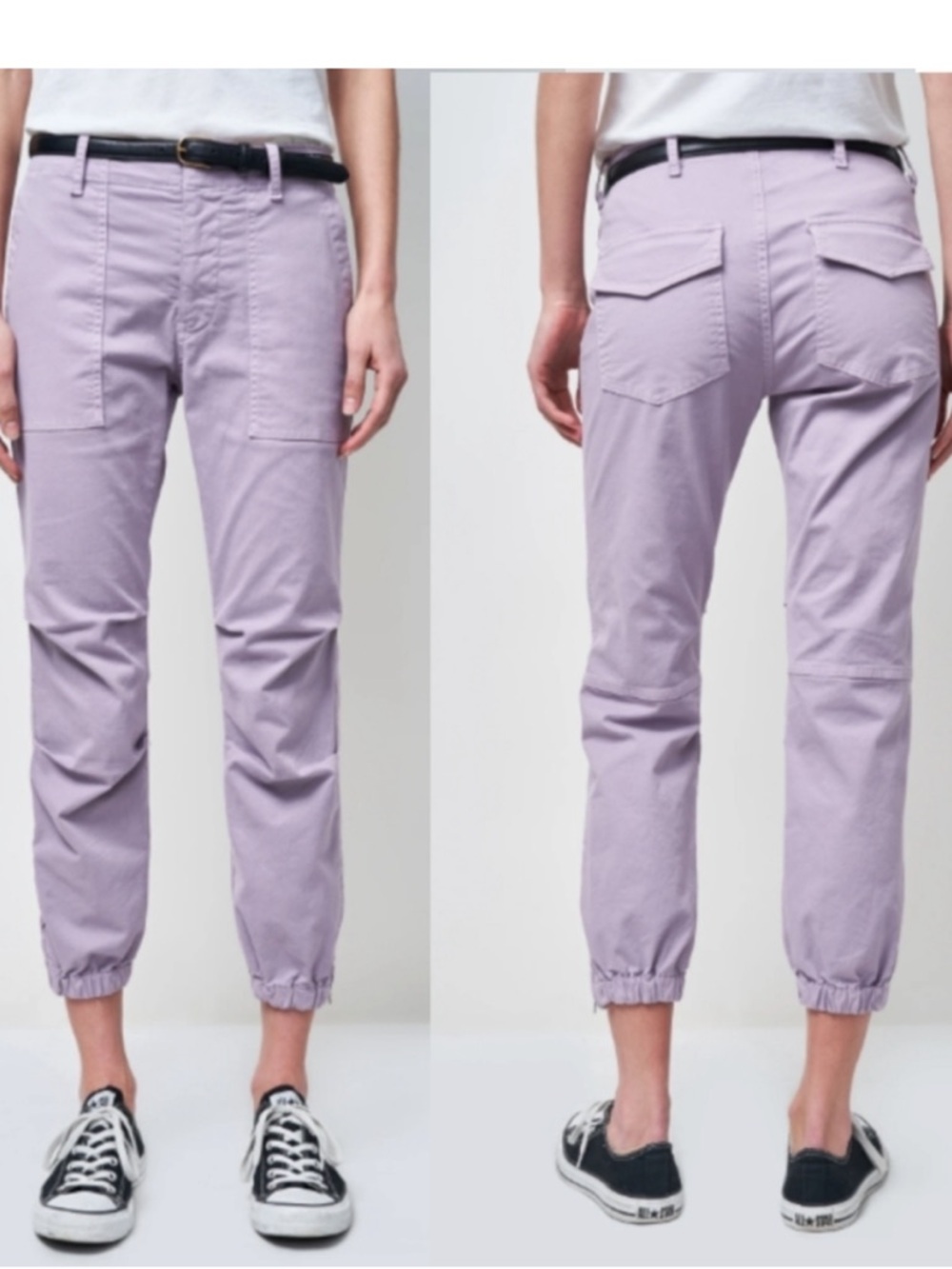 Nili Lotan Cropped Military Pant in Lilac - Size 2